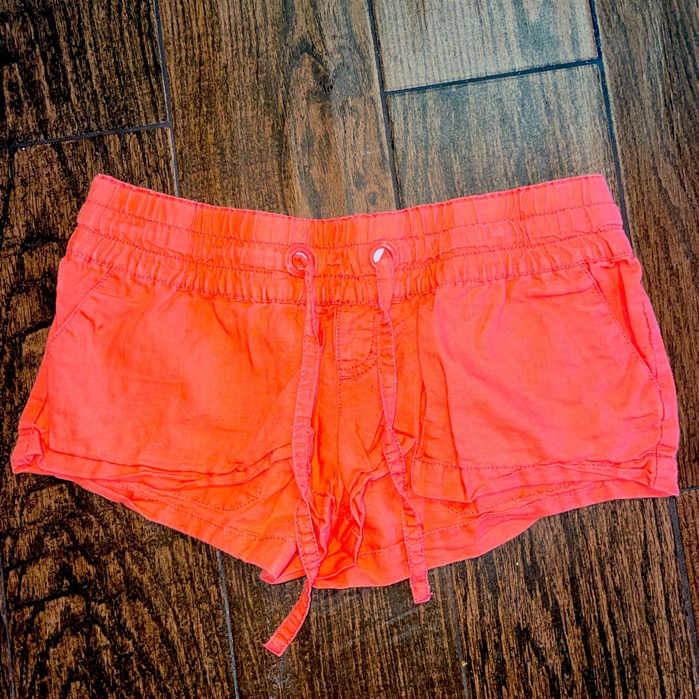 Orange Mini shorts